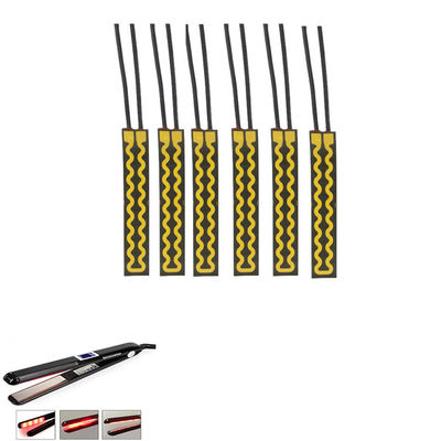 Polyimide elettrico Heater Element Yellow Black Color per il raddrizzatore dei capelli