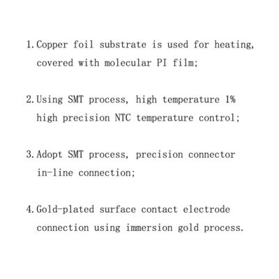1.5V Polyimide Heater Element, tipo flessibile film del riscaldamento di C USB con forma speciale