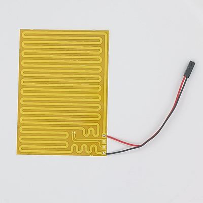 Elemento di riscaldamento PI giallo rettangolare Film di riscaldamento flessibile per riscaldamento ad alta efficienza energetica
